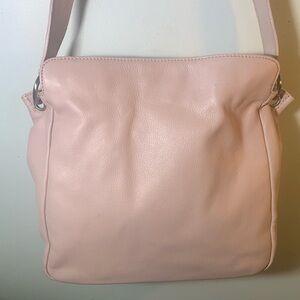 Paradox light pink genuine leather shoulder bag